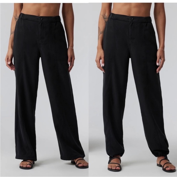 Vuori Pants - Vuori Coastline Pant Black Tencel Travel Casual Size M Black